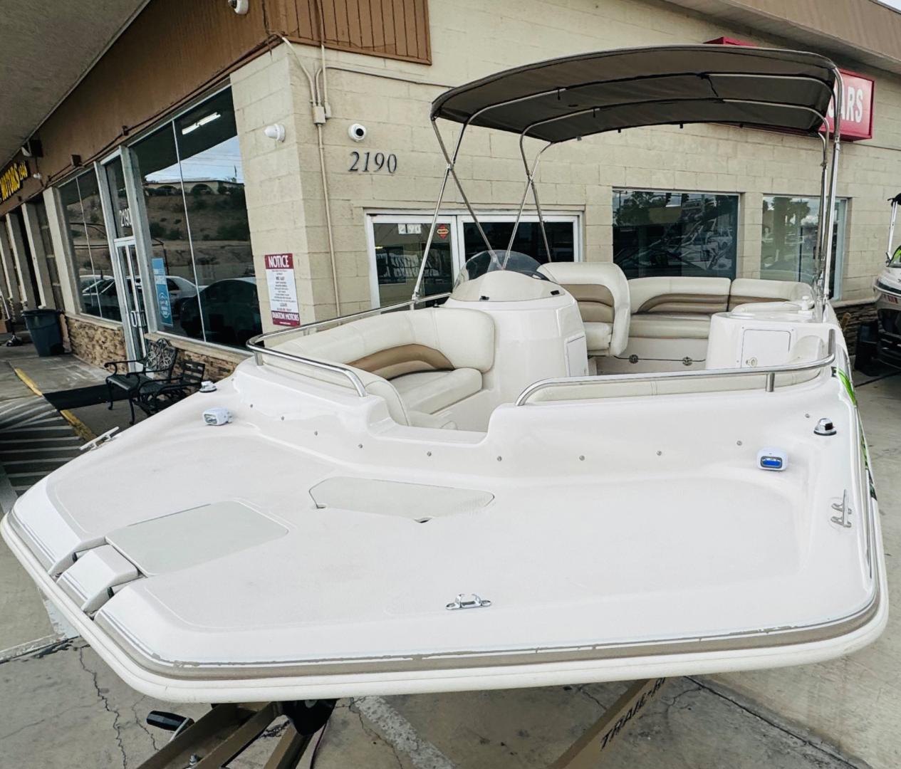 2002 White Hurricane 201 , located at 2190 Hwy 95, Bullhead City, AZ, 86442, (928) 704-0060, 0.000000, 0.000000 - 2001 Hurricane boat model 201. Super clean. On consignment. great hul. runs great . just serviced. 20 ft . 5.0 mercruiser mp engine . 418 hours on boat. Lake ready. clean interior. $15777 or best offer . on consignment. - Photo#14